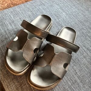 Wild Fable Black Slide Sandals